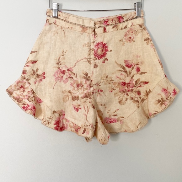 Zimmermann Corsair Flutter Floral Linen Short - Picture 9 of 16